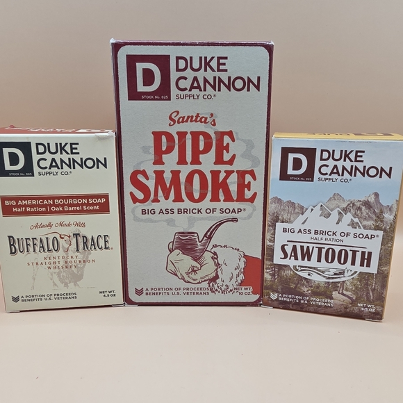 Duke Cannon Other - 3 Duke Cannon Bar Soap Lot Pipe Smoke Buffalo Trace Sawtooth